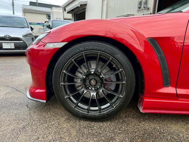 ＲＸ－８ タイプＳ　車高調ＯＳ技研ＬＳＤシングルメタルクラッチ吸排気　アルミラジエーターＥＣＵ　ＲＥ雨宮マツスピエアロ　フロントリヤヴェルサイドサイドステップＧＴウイング　ＨＤＤナビレカロ　フルバケ　ＷＥＤＳＳＡ－７２Ｒ（7枚目）