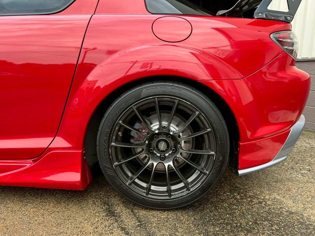 ＲＸ－８ タイプＳ　車高調ＯＳ技研ＬＳＤシングルメタルクラッチ吸排気　アルミラジエーターＥＣＵ　ＲＥ雨宮マツスピエアロ　フロントリヤヴェルサイドサイドステップＧＴウイング　ＨＤＤナビレカロ　フルバケ　ＷＥＤＳＳＡ－７２Ｒ（10枚目）