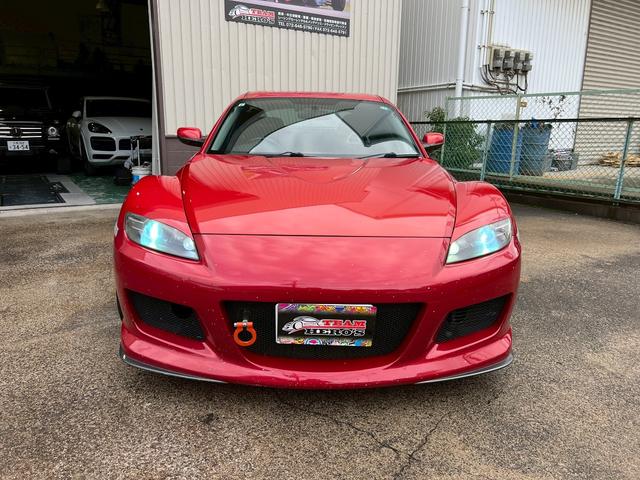 ＲＸ－８ タイプＳ　車高調ＯＳ技研ＬＳＤシングルメタルクラッチ吸排気　アルミラジエーターＥＣＵ　ＲＥ雨宮マツスピエアロ　フロントリヤヴェルサイドサイドステップＧＴウイング　ＨＤＤナビレカロ　フルバケ　ＷＥＤＳＳＡ－７２Ｒ（25枚目）