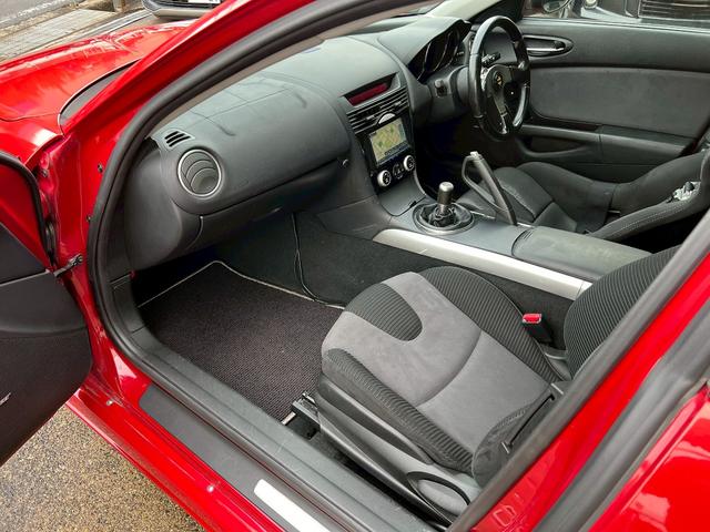 ＲＸ－８ タイプＳ　車高調ＯＳ技研ＬＳＤシングルメタルクラッチ吸排気　アルミラジエーターＥＣＵ　ＲＥ雨宮マツスピエアロ　フロントリヤヴェルサイドサイドステップＧＴウイング　ＨＤＤナビレカロ　フルバケ　ＷＥＤＳＳＡ－７２Ｒ（41枚目）