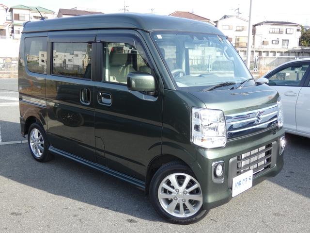 エブリイワゴン PZターボ ハイルーフ セーフティサポート パワースライドドア メモリーナビ フルセグ ETC Rソナー バックカメラ ドラレコ シートヒーター HIDヘッドライト アイドリングストップ 純正14インチAW(14枚目)