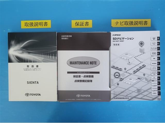 メンテナンスノート付きです。過去の整備記録を確認したり、お車の状況にあった整備をすることに役立ちます。