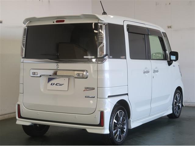 スペーシアカスタム ハイブリッドＸＳターボ　両自動ドア　前後誤発進抑制機能　アルミホイールタイヤ　ＡＣ　リアカメラ　盗難防止　スマートキー付　ＥＳＣ　ＬＥＤ　ナビＴＶ　クルコン　ＥＴＣ車載器　キーフリーシステム　サイドエアバック　ＤＶＤ再生可能（8枚目）