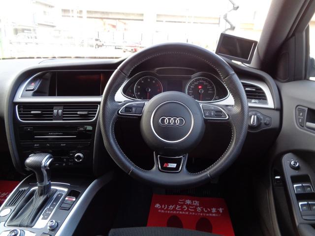 Ａ４ ２．０ＴＦＳＩ　ｓラインパッケージ／ＨＤＤナビ／フルセグ／Ｂｌｕｅｔｏｏｔｈ／Ｂカメラ／ＣＤ録音／ＤＶＤ再生／プッシュスタートボタン／スマートキー／Ｓライン専用ハーフレザーシート／パドルシフト（15枚目）