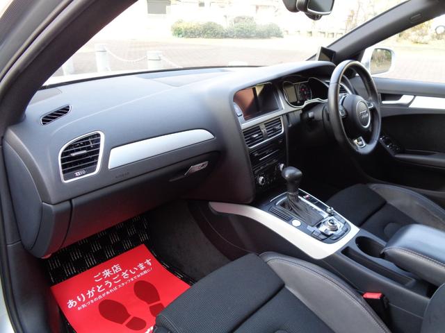 Ａ４ ２．０ＴＦＳＩ　ｓラインパッケージ／ＨＤＤナビ／フルセグ／Ｂｌｕｅｔｏｏｔｈ／Ｂカメラ／ＣＤ録音／ＤＶＤ再生／プッシュスタートボタン／スマートキー／Ｓライン専用ハーフレザーシート／パドルシフト（17枚目）