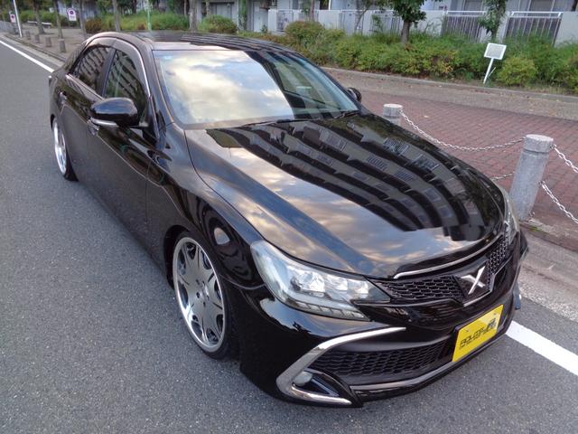 マークX 250G Sパッケージリラックスセレクション 社外19インチアルミ/RS-R車高調/3眼ヘッドライト/LEDフォグ/社外テールランプ/Pスタートボタン/スマートキー/ステアスイッチ/PWシート/SDナビ/ワンセグ/Bluetooth/バックカメラ(10枚目)