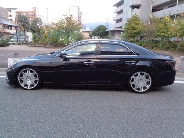 マークX 250G Sパッケージリラックスセレクション 社外19インチアルミ/RS-R車高調/3眼ヘッドライト/LEDフォグ/社外テールランプ/Pスタートボタン/スマートキー/ステアスイッチ/PWシート/SDナビ/ワンセグ/Bluetooth/バックカメラ(14枚目)