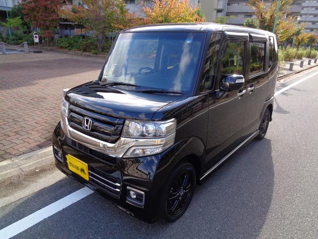 N-BOXカスタム G SSブラックスタイルパッケージ 社外HDDナビ/Bluetooth/フルセグ/バックカメラ/CD録音/DVD再生/社外シートカバー/プッシュスタートボタン/スマートキー/HID/ブラック14インチアルミホイル/両側電動スライドドア(11枚目)