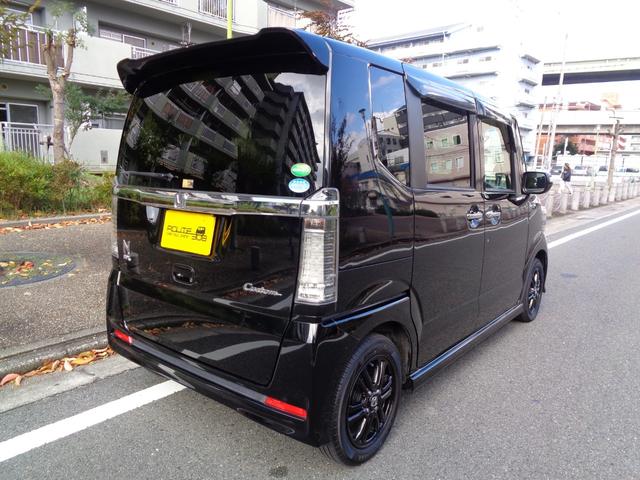 N-BOXカスタム G SSブラックスタイルパッケージ 社外HDDナビ/Bluetooth/フルセグ/バックカメラ/CD録音/DVD再生/社外シートカバー/プッシュスタートボタン/スマートキー/HID/ブラック14インチアルミホイル/両側電動スライドドア(15枚目)