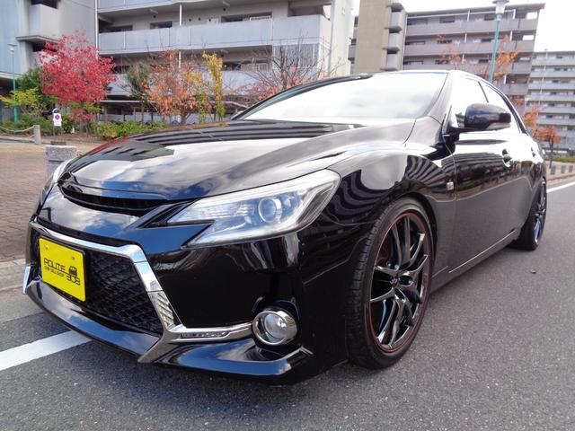 マークＸ ２５０Ｇ　Ｓパッケージ　Ｇ’ｓ　社外８インチＨＤＤナビ／フルセグ／Ｂｌｕｅｔｏｏｔｈ／バックカメラ／ＣＤ録音／ＤＶＤ再生／車高調／１９インチアルミホイル／スマートキー／プッシュスタート（2枚目）