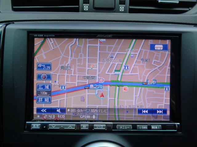 マークＸ ２５０Ｇ　Ｓパッケージ　Ｇ’ｓ　社外８インチＨＤＤナビ／フルセグ／Ｂｌｕｅｔｏｏｔｈ／バックカメラ／ＣＤ録音／ＤＶＤ再生／車高調／１９インチアルミホイル／スマートキー／プッシュスタート（3枚目）