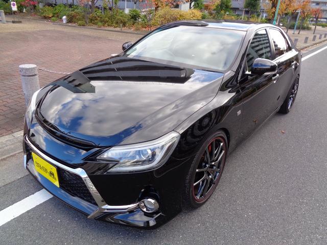 マークＸ ２５０Ｇ　Ｓパッケージ　Ｇ’ｓ　社外８インチＨＤＤナビ／フルセグ／Ｂｌｕｅｔｏｏｔｈ／バックカメラ／ＣＤ録音／ＤＶＤ再生／車高調／１９インチアルミホイル／スマートキー／プッシュスタート（9枚目）