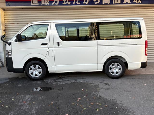 ハイエースバン ロングDX 登録済未使用車 パノラミックビューモニター デジタルインナーミラー LEDヘッドライト リアクーラー リアヒーター AC100V イージークローザー キーレス(3枚目)