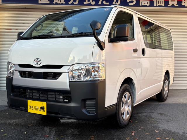 ハイエースバン ロングDX 登録済未使用車 パノラミックビューモニター デジタルインナーミラー LEDヘッドライト リアクーラー リアヒーター AC100V イージークローザー キーレス(9枚目)