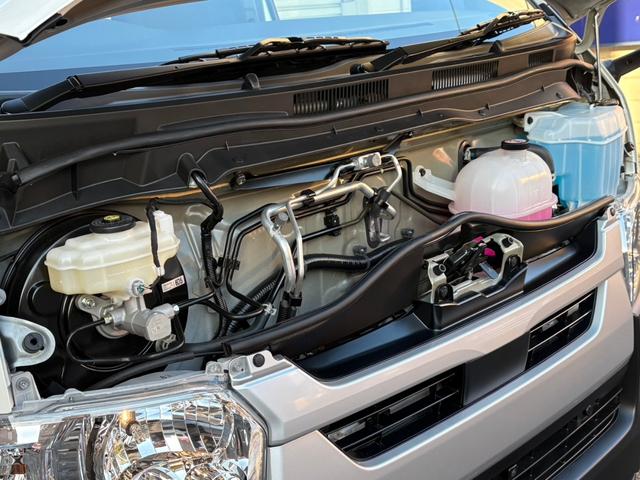 ハイエースバン ロングDX 登録済未使用車 パノラミックビューモニター デジタルインナーミラー LEDヘッドライト リアクーラー リアヒーター AC100V イージークローザー キーレス(33枚目)