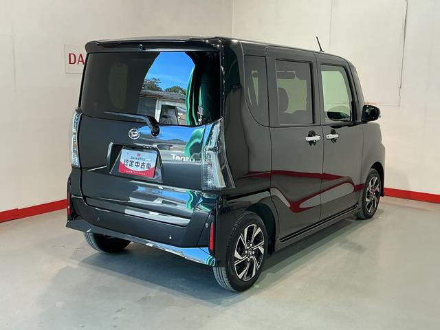 タント カスタムX 衝突軽減ブレーキ リアコーナーセンサー 車線逸脱防止 アイドリングストップ機能 盗難警報装置 LED ワンオーナー キーレスエントリー 前席シートヒーター オートLED 電動格納ミラー スマキー(7枚目)
