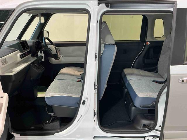 ムーヴキャンバス ストライプスＧ　前後障害物センサー　アイドルストップ　セキュリティアラーム　スマートキープッシュスタート　Ｓヒーター　キーフリーキー　ＬＥＤライト　車線逸脱警報　ベンチシート　オートハイビーム（8枚目）