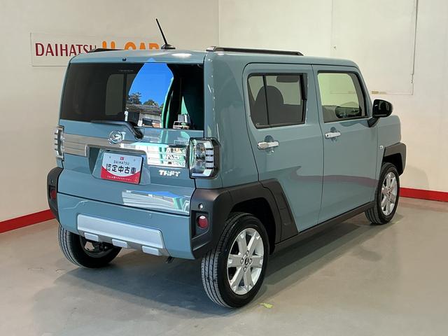 タフト Ｇ　クロムベンチャー　レーダークルーズコントロール　衝突軽減装置　Ｓヒーター　パークセンサー　電動格納式ミラー　車線逸脱警報装置　サンル－フ　Ａ－ＳＴＯＰ　ワンオーナー　ＬＥＤヘッドライト　イモビ　オートライト（2枚目）