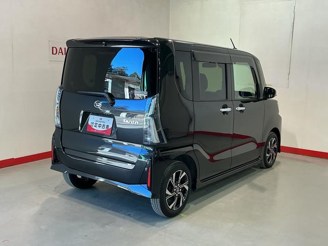 タント カスタムＸ　衝突軽減ブレーキ　リアコーナーセンサー　車線逸脱防止　アイドリングストップ機能　ナビＴＶ　盗難警報装置　ＬＥＤ　ＥＴＣ　キーレスエントリー　前席シートヒーター　スマートキー（2枚目）