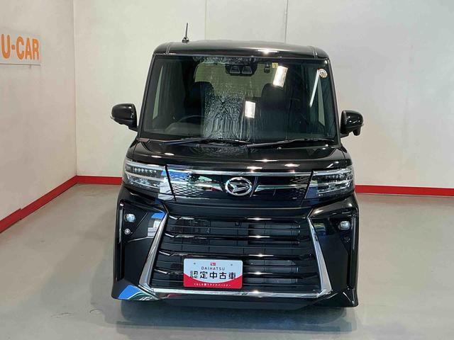 タント カスタムＸ　衝突軽減ブレーキ　リアコーナーセンサー　車線逸脱防止　アイドリングストップ機能　ナビＴＶ　盗難警報装置　ＬＥＤ　ＥＴＣ　キーレスエントリー　前席シートヒーター　スマートキー（3枚目）