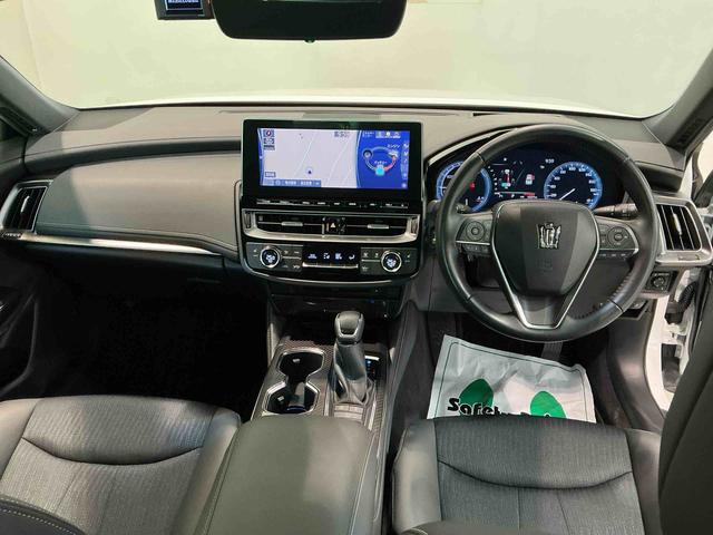 クラウンハイブリッド RS クリアランソナ レーンアシスト LEDヘッドライト クルコン スマートエントリー セキュリティーアラーム 横滑り防止 ETC オートライト TVナビ アルミ メモリーナビ ABS エアバッグ(45枚目)