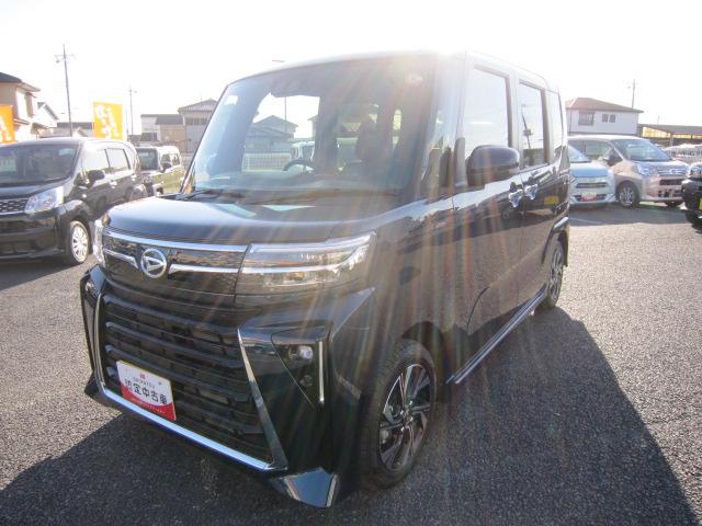 タント カスタムX 両側電動スライドドア アイドリングストップレス 衝突軽減ブレーキ 車線逸脱防止 ディスプレイオーディオ バックカメラ 前席シートヒーター オートLED 電動格納ミラー オートライト(7枚目)