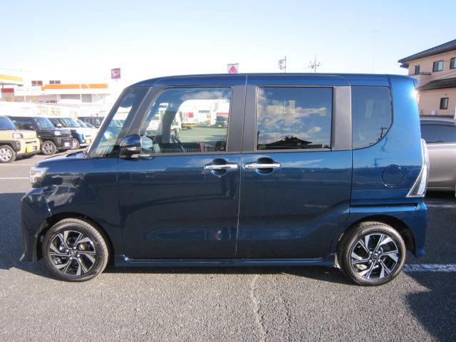 タント カスタムX 両側電動スライドドア アイドリングストップレス 衝突軽減ブレーキ 車線逸脱防止 ディスプレイオーディオ バックカメラ 前席シートヒーター オートLED 電動格納ミラー オートライト(9枚目)