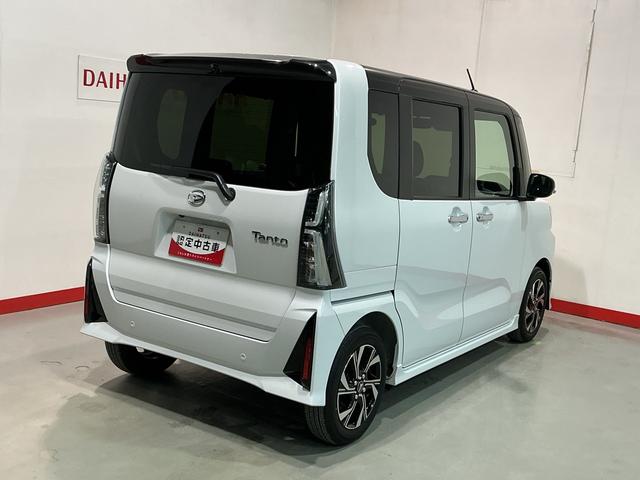 タント カスタムＸ　衝突軽減ブレーキ　リアコーナーセンサー　車線逸脱防止　アイドリングストップ機能　盗難警報装置　ＬＥＤ　キーレスエントリー　前席シートヒーター　オートＬＥＤ　電動格納ミラー（7枚目）