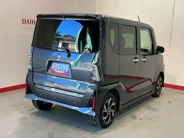 タント カスタムＸ　衝突軽減ブレーキ　リアコーナーセンサー　車線逸脱防止　アイドリングストップ機能　盗難警報装置　ＬＥＤ　キーレスエントリー　前席シートヒーター　オートＬＥＤ　電動格納ミラー　スマキー（3枚目）