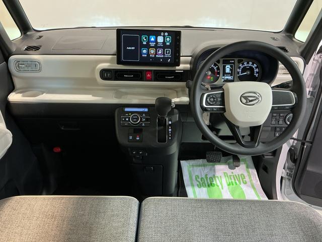 ムーヴキャンバス ストライプスG 前後障害物センサー アイドルストップ Bカメラ ETC セキュリティアラーム スマートキープッシュスタート Sヒーター TV キーフリーキー ワンオーナー車 LEDライト 車線逸脱警報 ベンチシート(12枚目)