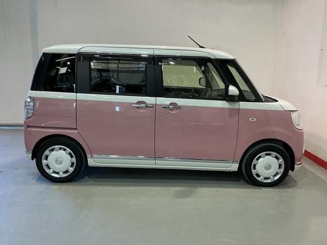 ムーヴキャンバス ＧメイクアップＶＳ　ＳＡＩＩＩ　ナビ　パノラマモニター　ｉ－ｓｔｏｐ　プッシュスタートスマートキー　追突被害軽減ブレーキ　盗難防止アラーム　エアバック　ＬＥＤ　キーフリー　横滑り防止装置　電動格納ミラー（9枚目）