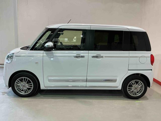 ムーヴキャンバス セオリーGターボ アルミホイール 電動格納式ドアミラー ETC車載器 レーンアシスト オートマチックハイビーム 両側パワースライドドア LEDヘッドライト スマートキー ナビTV ターボ キーフリー(12枚目)