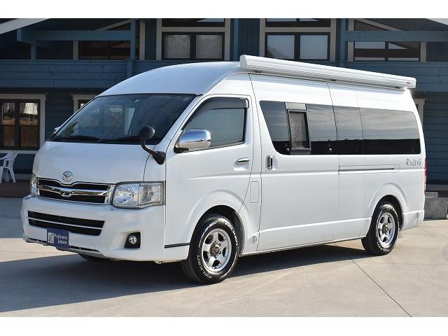 ナッツRV ラディッシュ ツインサブ 350Wインバーター シンク 冷蔵庫 架装部TV サイドオーニング 走行充電 外部充電 外部電源 社外15インチアルミ 社外メモリーナビ フルセグ バックカメラ ETC 網戸2枚(2枚目)
