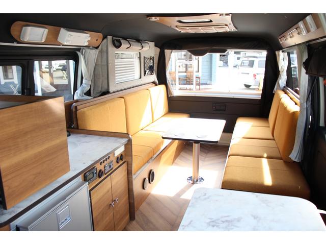 ハイエースバン キャンピングカー長野 スペースキャンパー 軽油 6名乗車 リチウム300Ah FFヒーター ウインドウエアコン ソーラーパネル 電子レンジ PIVOTクルコン 2000Wインバーター マックスファン メモリーナビ 冷蔵庫 防虫ネット TSS(2枚目)