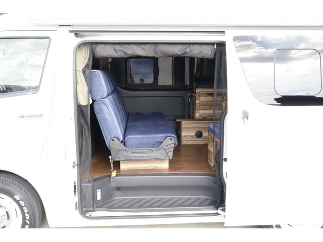 ハイエースバン ケイワークス　クラシックバン　ポップアップルーフ　６名乗車　８ナンバー　ソーラーパネル　サブバッテリー　１０００Ｗインバーター　走行充電　外部充電　ＦＦヒーター　シンク兼用アウターシャワー　キャンピングカー　バンコン（38枚目）