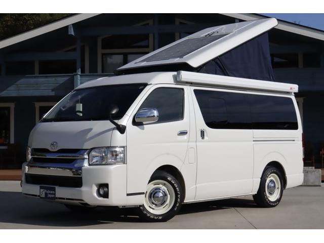 ハイエースバン ケイワークス　クラシックバン　ポップアップルーフ　６名乗車　８ナンバー　ソーラーパネル　サブバッテリー　１０００Ｗインバーター　走行充電　外部充電　ＦＦヒーター　シンク兼用アウターシャワー　キャンピングカー　バンコン（46枚目）
