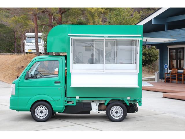 移動販売車　キッチンカー　２名乗車　３槽シンク　水ポンプ　冷凍冷蔵コールドテーブル　給排水タンク１００Ｌ　サイドリヤ販売カウンター　カウンターテーブル　外部電源　換気扇　４ナンバー　ドラレコ　ＥＴＣ　バックモニター(40枚目)