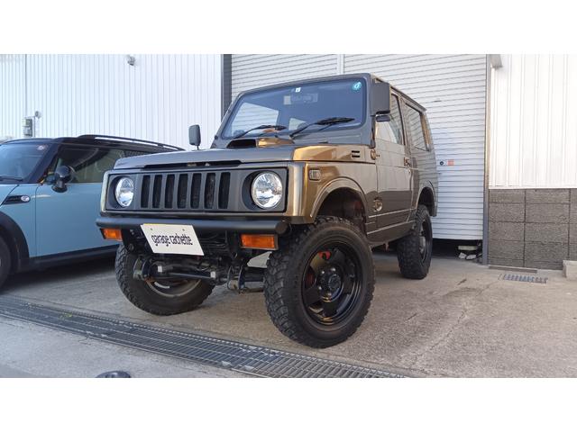 ジムニー 　公認リフトアップカスタム　ＭＴタイヤ　社外マフラー　ブースト計　ウッドハンドル　車検２年受渡し（7枚目）