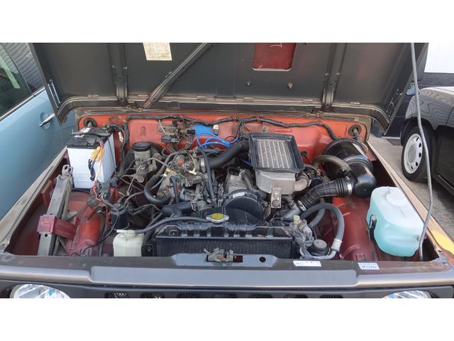 ジムニー 　公認リフトアップカスタム　ＭＴタイヤ　社外マフラー　ブースト計　ウッドハンドル　車検２年受渡し（14枚目）