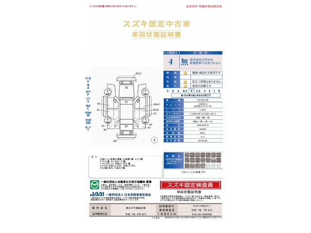 車両状態評価書