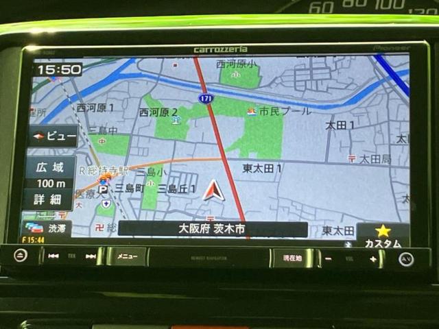 タント カスタムRS 社外 SDナビ/電動スライドドア/ドライブレコーダー 社外/ヘッドランプ HID/Bluetooth接続/ETC/EBD付ABS/フルセグTV/DVD/ターボ/エアバッグ 運転席 DVD再生 ドラレコ(10枚目)