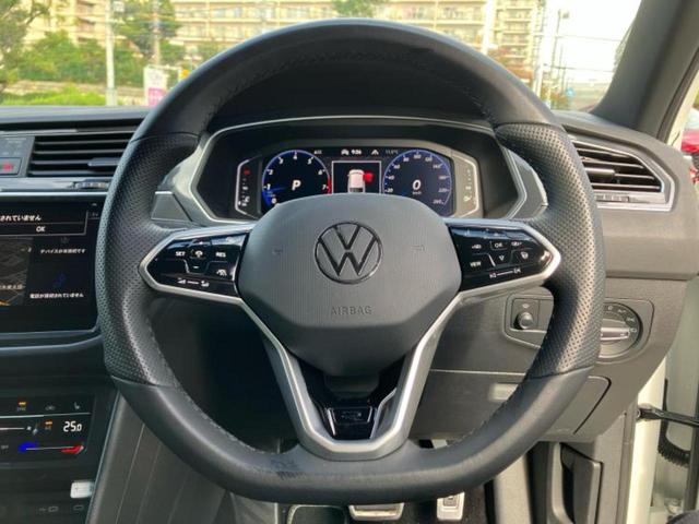 ティグアン TSI Rライン 保証書/純正 SDナビ/衝突安全装置/シートヒーター/全方位モニター/車線逸脱防止支援システム/シート フルレザー/パーキングアシスト 自動操舵/電動バックドア/ヘッドランプ LED/ETC 革シート(10枚目)