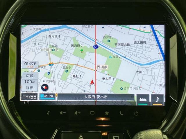 ハスラー Jスタイル 保証書/純正 9インチ SDナビ/デュアルカメラブレーキサポート(スズキ)/シートヒーター/全方位モニター用カメラ/車線逸脱防止支援システム/ドライブレコーダー 前後/ヘッドランプ LED DVD再生(10枚目)