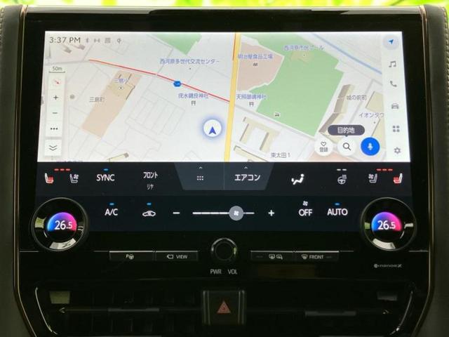 アルファードハイブリッド ハイブリッドＺ　サンルーフ／保証書／ディスプレイオーディオ＋ナビ１４インチ／デジタルインナーミラー／トヨタセーフティセンス／両側電動スライドドア／シートヒーター　全席／パノラミックビューモニター　衝突被害軽減システム（9枚目）