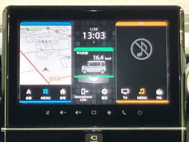 スペーシアカスタム ハイブリッドＸＳターボ　新品タイヤ／保証書／純正　９インチ　ＳＤナビ／セーフティサポート（スズキ）／両側電動スライドドア／シートヒーター　運転席／全方位モニター用カメラ／車線逸脱防止支援システム／シート　ハーフレザー　ターボ（9枚目）