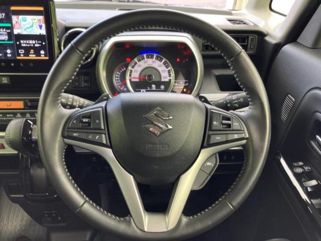 スペーシアカスタム ハイブリッドＸＳターボ　新品タイヤ／保証書／純正　９インチ　ＳＤナビ／セーフティサポート（スズキ）／両側電動スライドドア／シートヒーター　運転席／全方位モニター用カメラ／車線逸脱防止支援システム／シート　ハーフレザー　ターボ（16枚目）