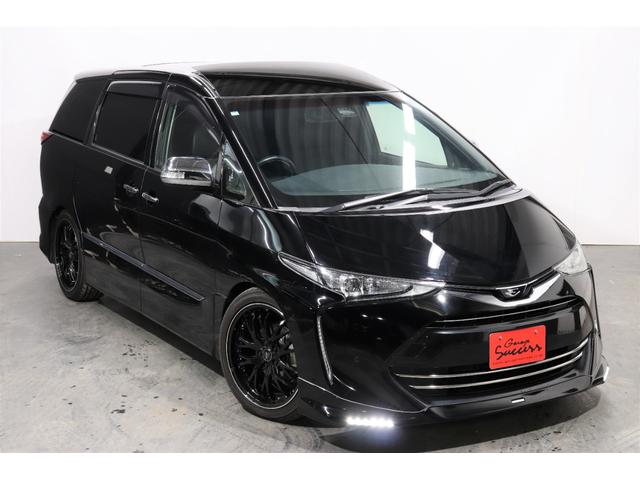 エスティマ アエラス プレミアム サンルーフ/TRDエアロ/社外19AW/ローダウン/後席モニター/両側パワスラ/電動リアゲート/クルコン/地デジ/Bluetooth/バックカメラ/プッシュスタート/スマートキー(41枚目)