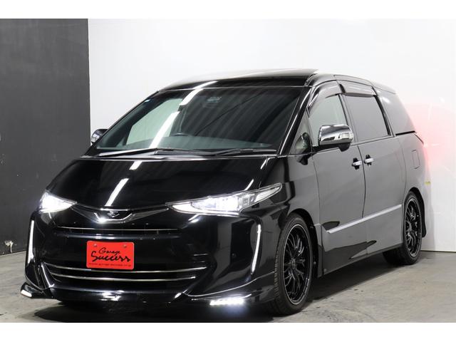 エスティマ アエラス プレミアム サンルーフ/TRDエアロ/社外19AW/ローダウン/後席モニター/両側パワスラ/電動リアゲート/クルコン/地デジ/Bluetooth/バックカメラ/プッシュスタート/スマートキー(56枚目)