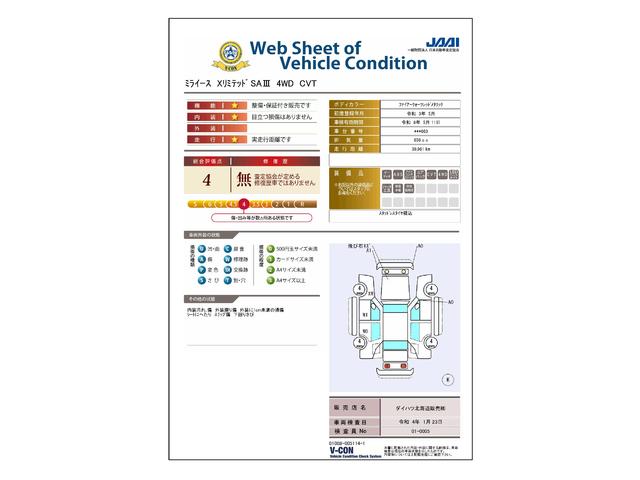 車両状態評価書