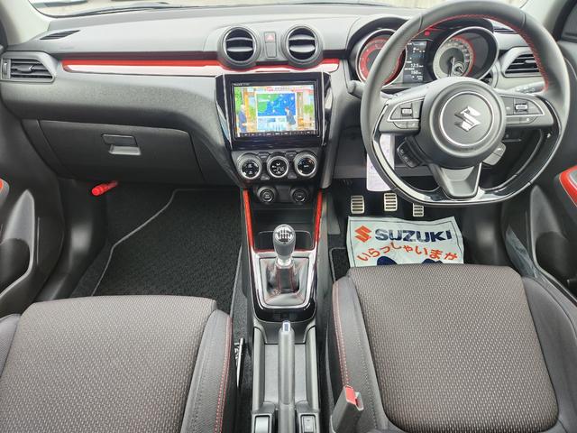スイフトスポーツ ベースグレード 純正8インチナビTV/全方位カメラ/Bluetooth/前後ドラレコ/ETC/BSM/ブレーキサポート/シートヒーター/取説・ナビ取説・スペアキー有/禁煙車/6速MT車(45枚目)